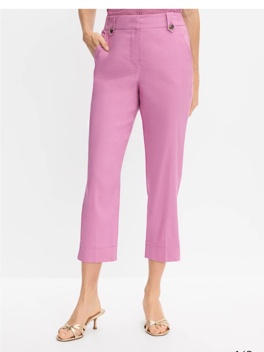 Melanie lyne Cropped linen blend Ankle suit - Picture 3 of 12
